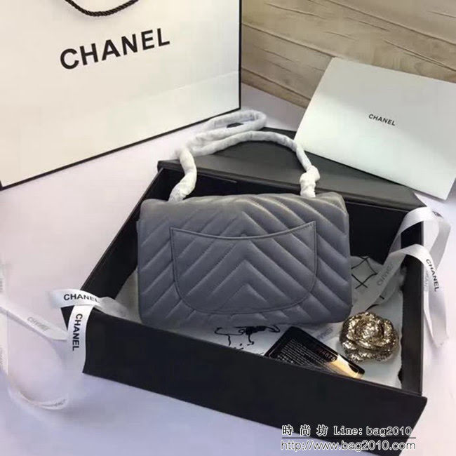 香奈兒CHANEL 升級版V線1116全新經典進口小羊皮 單肩斜挎鏈條包 DSC1911